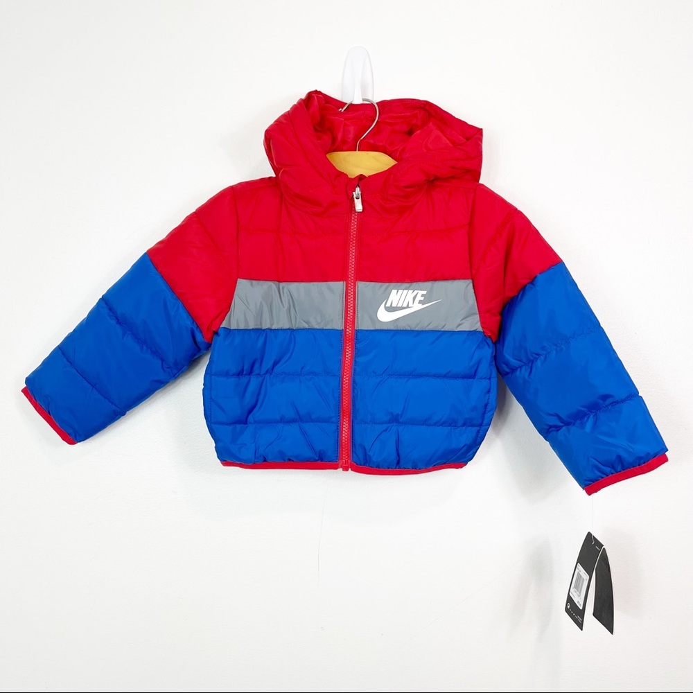 Nike Sportswear Toddler Boys Just Do It Puffer Jacket Coat Size 2T